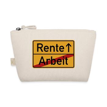 Rente - Rentner Ruhestand Pension - Bio-Täschchen - Natur - Vorne