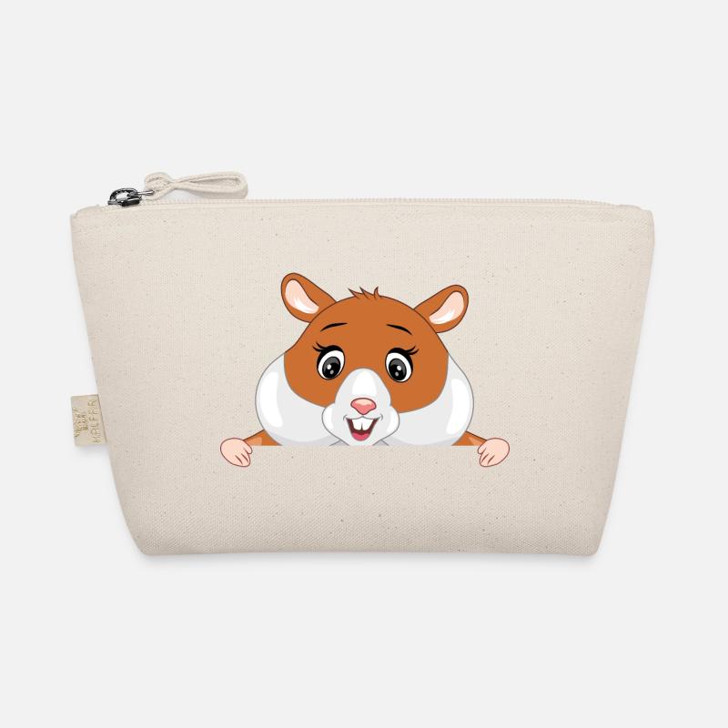 Glücklicher spähender Hamster Bio-Täschchen