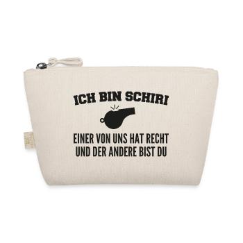 Schiedsrichter Schiri Spruch Fußballschiedsrichter - Bio-Täschchen - Natur - Vorne