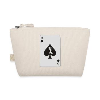 Card Ace of Spade with sexy girl - Organic Pouch - nature - Front