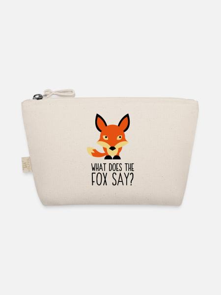 Was hat der Fuchs gesagt? - Bio-Täschchen - Natur - Vorne