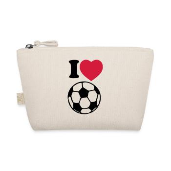 i_love_football - Bio-Täschchen - Natur - Vorne