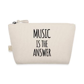 Music is the answer (dh) - Bio-Täschchen - Natur - Vorne