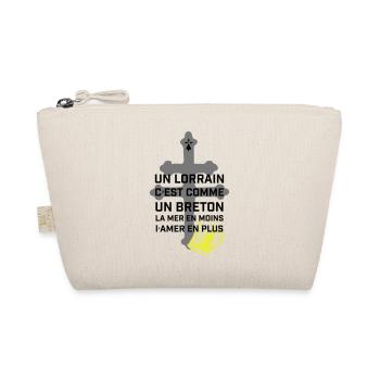 Croix lorraine et chope jaune - Trousse biologique - nature - Devant