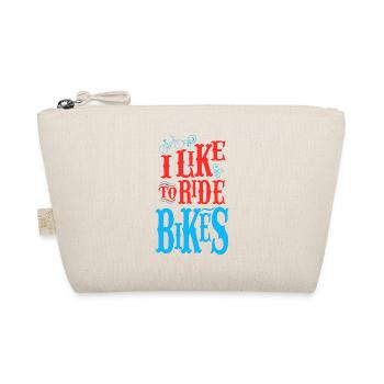 I like to ride bikes - Organic Pouch - nature - Front