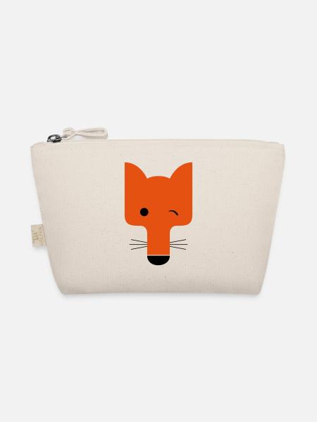 Fox blinking - Organic Pouch - nature