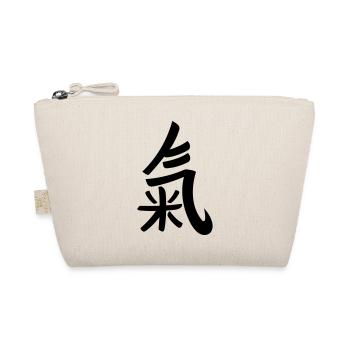 Qi chinesisches Schriftzeichen Chi Symbol Zeichen - Bio-Täschchen - Natur - Vorne