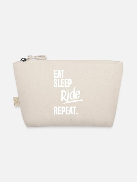 EAT SLEEP RIDE - Bio-Täschchen - Natur - Vorne