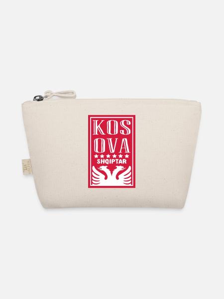 shqiptar design kosova - Organic Pouch - nature - Front