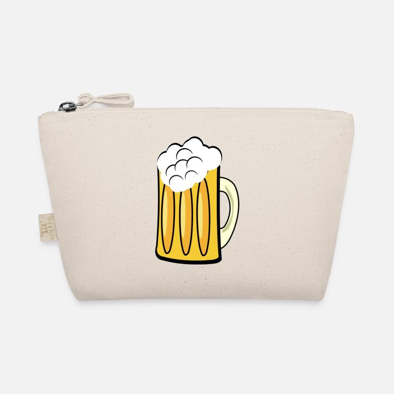 Bierkrug mit Schaum Bio-Täschchen