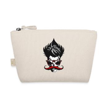 tete de mort moustache crane cheveux coiffure lune - Trousse biologique - nature - Devant