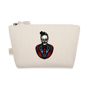 tete de mort costume cravate crane moustache chape - Trousse biologique - nature - Devant