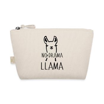 No Drama Llama Funny animal camel gift idea - Organic Pouch - nature - Front