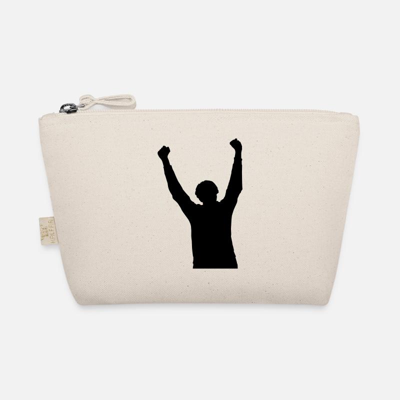 jubelnder Mann Bio-Täschchen