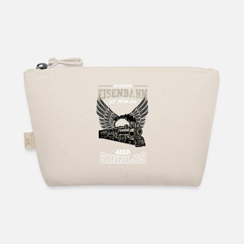 Eisenbahn Leben sinnlos - Geschenk Bio-Täschchen