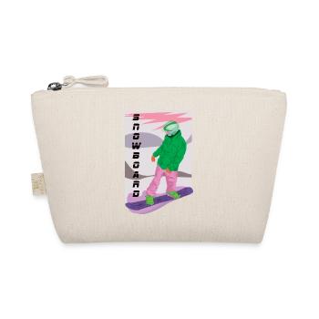 Snowboarding the cool leisure sport in winter - Organic Pouch - nature - Front