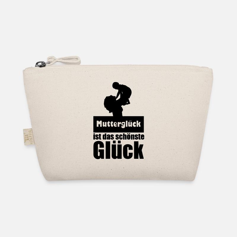 Mutterglück Mutter Muttertag Geburt Geschenk - Bio-Täschchen - Natur