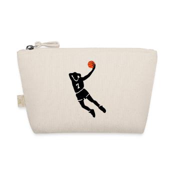 Basketball slam dunk - Organic Pouch - nature - Front