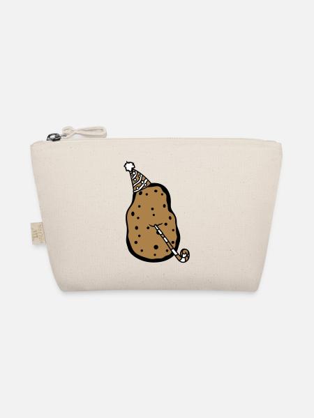 birthday potato party celebrate hat troete fun - Organic Pouch - nature - Front