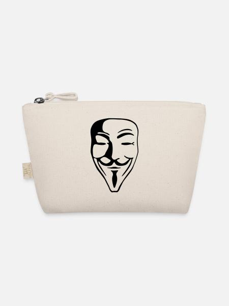 Guy Fawkes for bright shirts - Organic Pouch - nature - Front