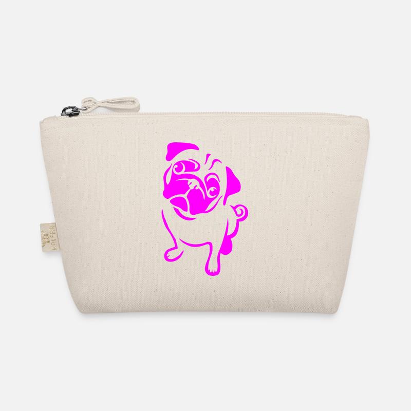 Pug in pink Organic Pouch