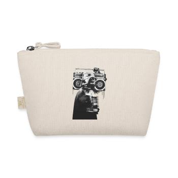 Boombox Helmet Collage - Organic Pouch - nature - Front