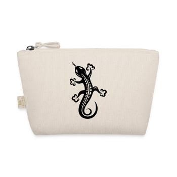 Small lizard, salamander, Tattoo. - Organic Pouch - nature - Front