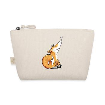 Fox And Mouse Cartoon Animal Fun Kids Gift - Organic Pouch - nature - Front