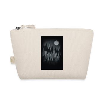 Gruselwald Illustration (Kunst/Dreieck) Handy Case - Bio-Täschchen - Natur - Vorne