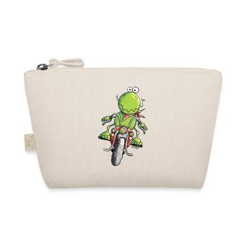 Biker Frosch - Bio-Täschchen - Natur - Vorne