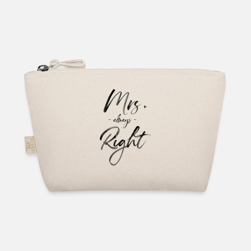 Mrs. always Right - Bio-Täschchen - Natur