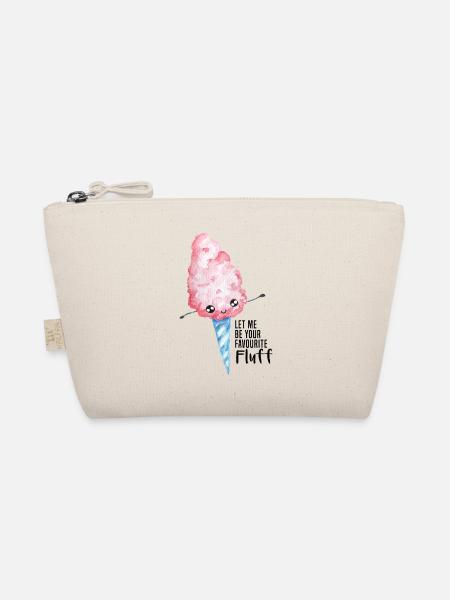 zuckerwatte süß Freundschaft Liebe Mädchen Kinder - Bio-Täschchen - Natur