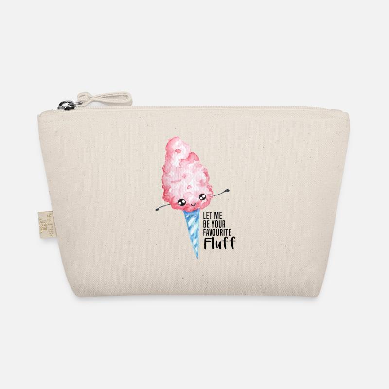 zuckerwatte süß Freundschaft Liebe Mädchen Kinder - Bio-Täschchen - Natur