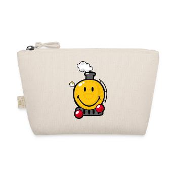 Smiley Train - Organic Pouch - nature - Front