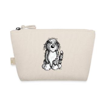 Niedlicher Bearded Collie - Bio-Täschchen - Natur - Vorne