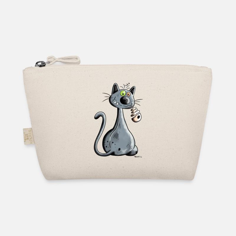 Schwarze Katze Bio-Täschchen