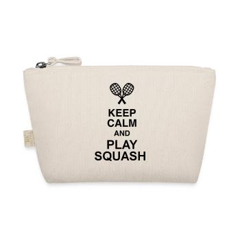 Squash Sport Game Match Champion Victory - Organic Pouch - nature - Front