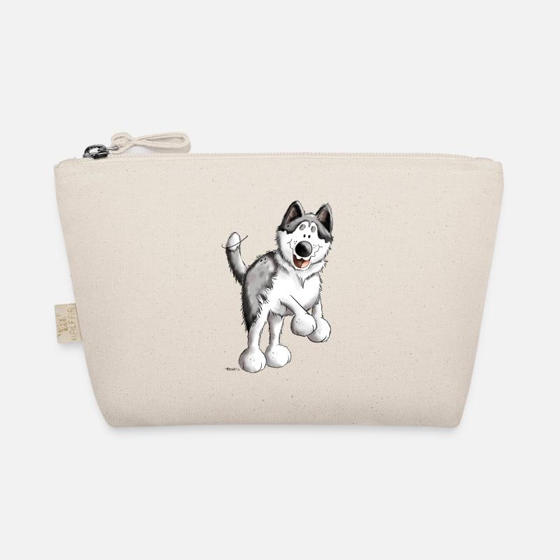 Cute Husky Organic Pouch