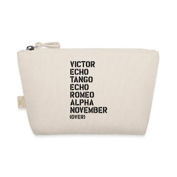 Victor Echo Tango Echo Romeo... over - VETERAN - Organic Pouch - nature - Front