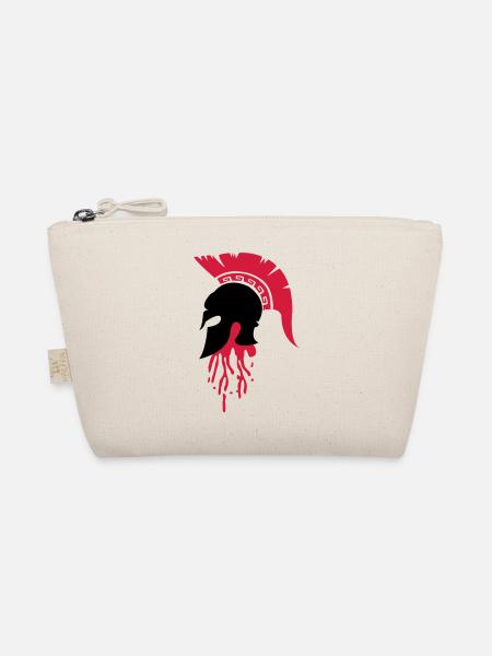sparta_helm_blood - Bio-Täschchen - Natur - Vorne