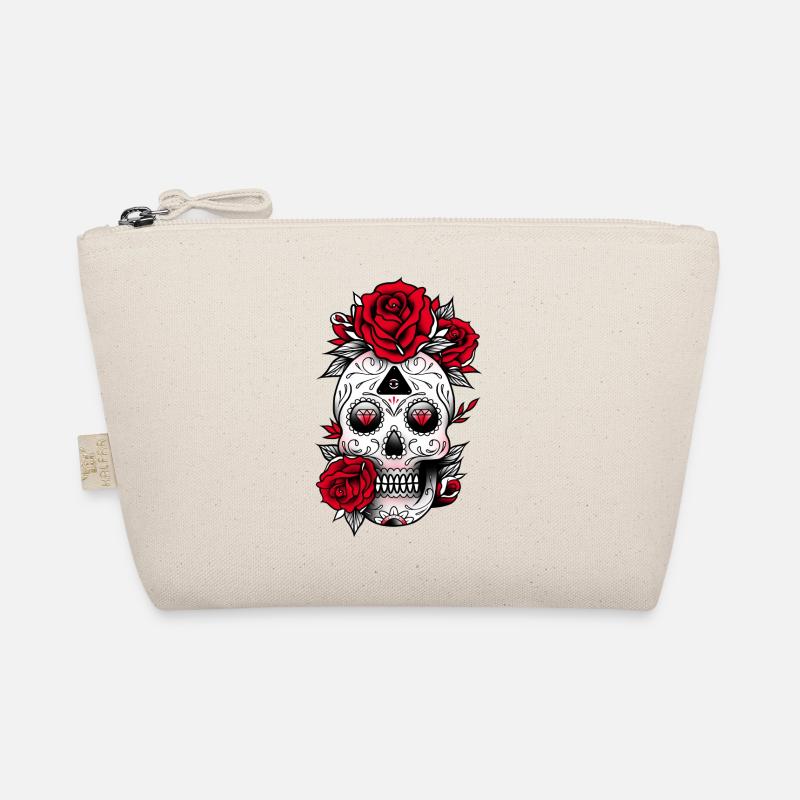 Skull with roses Organic Pouch