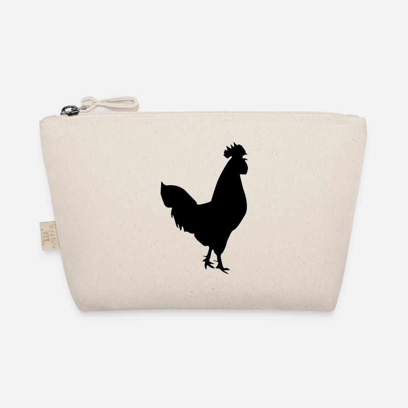 hahn silhouette design Bio-Täschchen