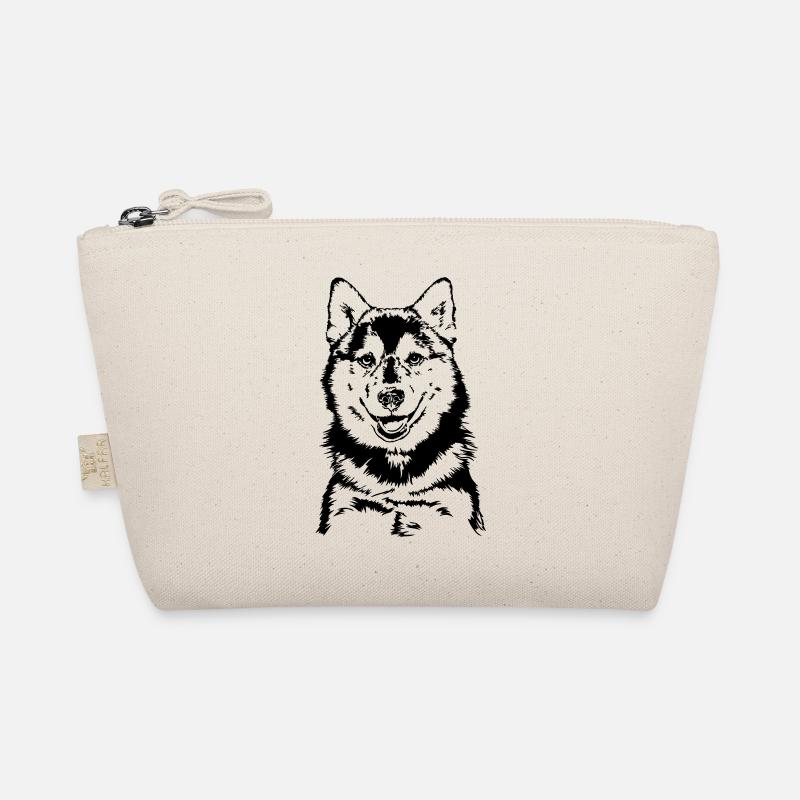 POMSKY Hunde Hund Wilsigns Hundeportraits - Bio-Täschchen - Natur