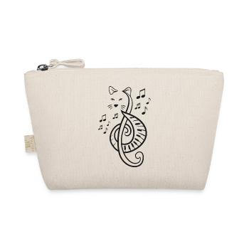 Symbole musical Clef Note Treble Cat Music Lover - Trousse biologique - nature - Devant
