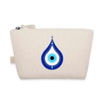 Nazar Boncuk, protection symbol, blue, eye, Turkey - Organic Pouch - nature - Front