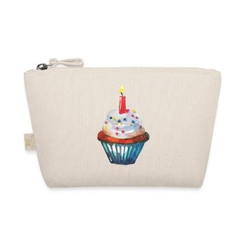Birthday cupcake candle - Organic Pouch - nature - Front