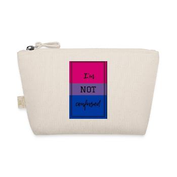 “I’m not confused” bisexual pride merchandise - Organic Pouch - nature - Front