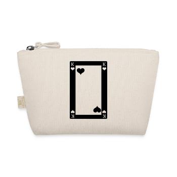 Playing card King of Hearts - Organic Pouch - nature - Front