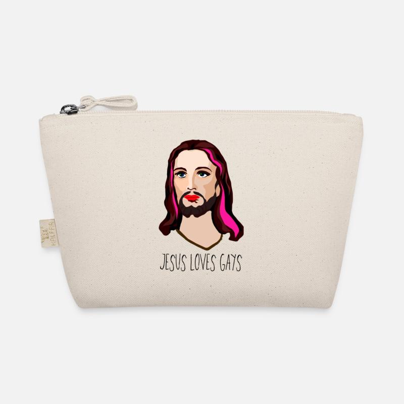 Jesus loves gays - Bio-Täschchen - Natur