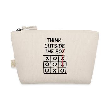 Think Outside The Box - Tik Tak Toe - Organic Pouch - nature - Front